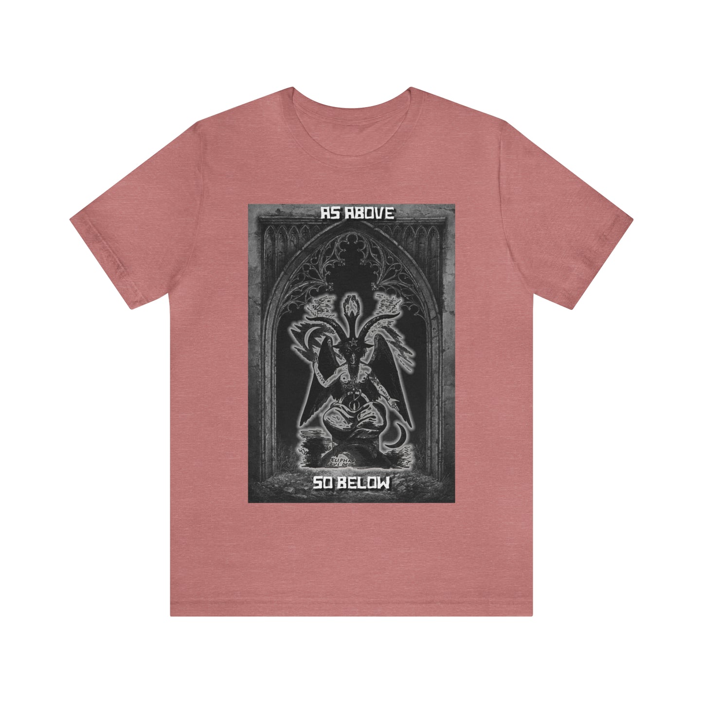 Baphomet - As Above So Below - Unisex Jersey Short Sleeve Tee