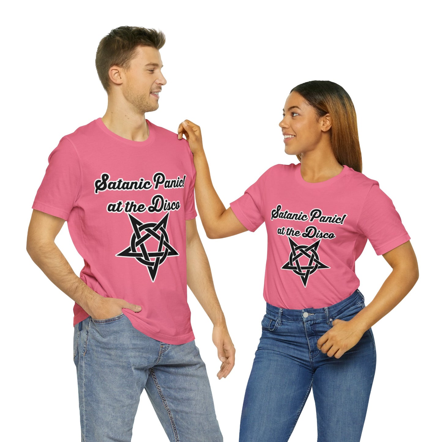 Satanic Panic! At The Disco - Parody - Unisex Jersey Short Sleeve Tee
