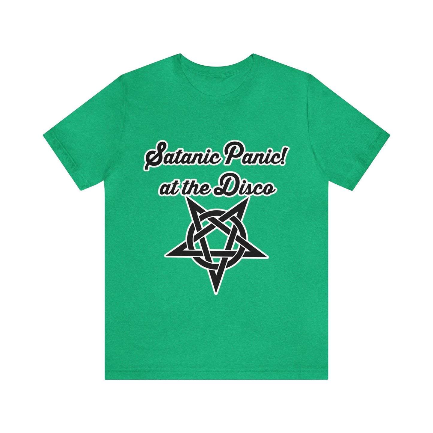 Satanic Panic! At The Disco - Parody - Unisex Jersey Short Sleeve Tee