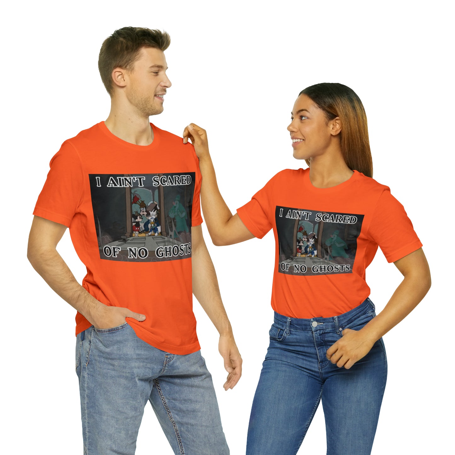 I Ain't Scared of No Ghosts - Lonesome Ghosts Disney Inspired -  Unisex Jersey Short Sleeve Tee