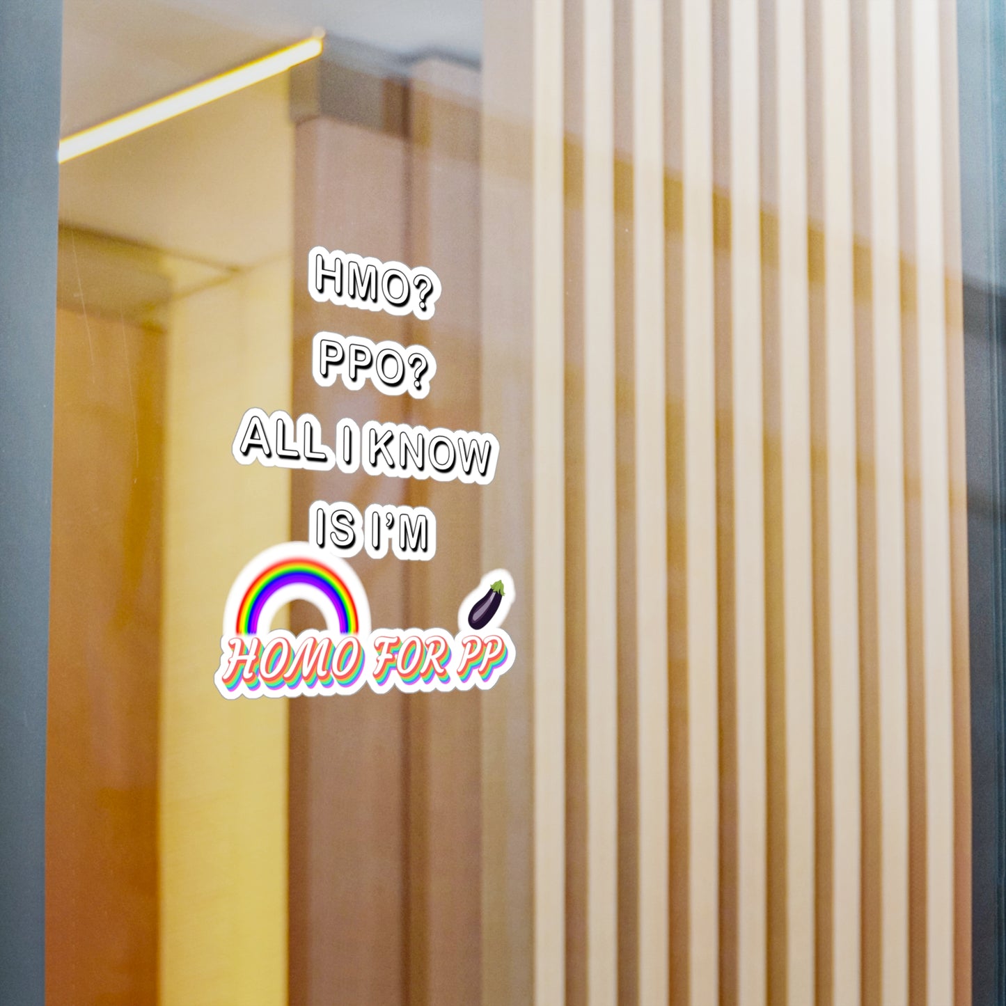 Homo for PP - HMO? PPO? - Kiss-Cut Vinyl Decals