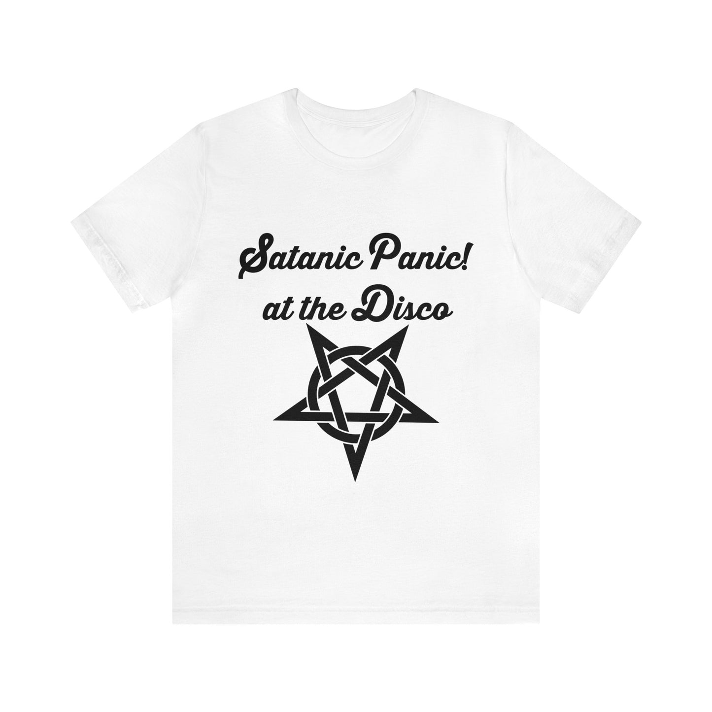 Satanic Panic! At The Disco - Parody - Unisex Jersey Short Sleeve Tee