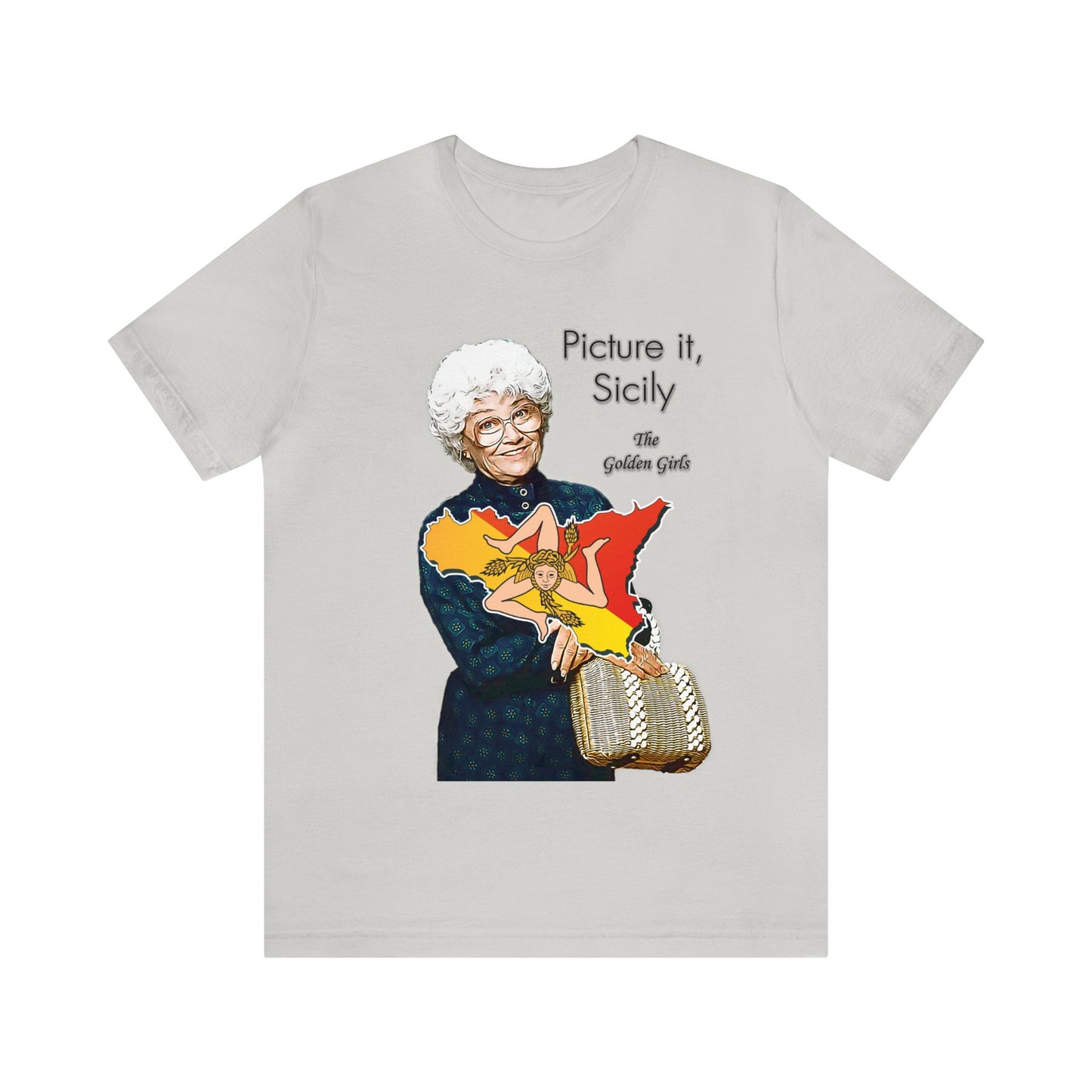 Picture It, Sicily 1922 (with map) - Sophia Petrillo - Unisex Jersey Short Sleeve Tee