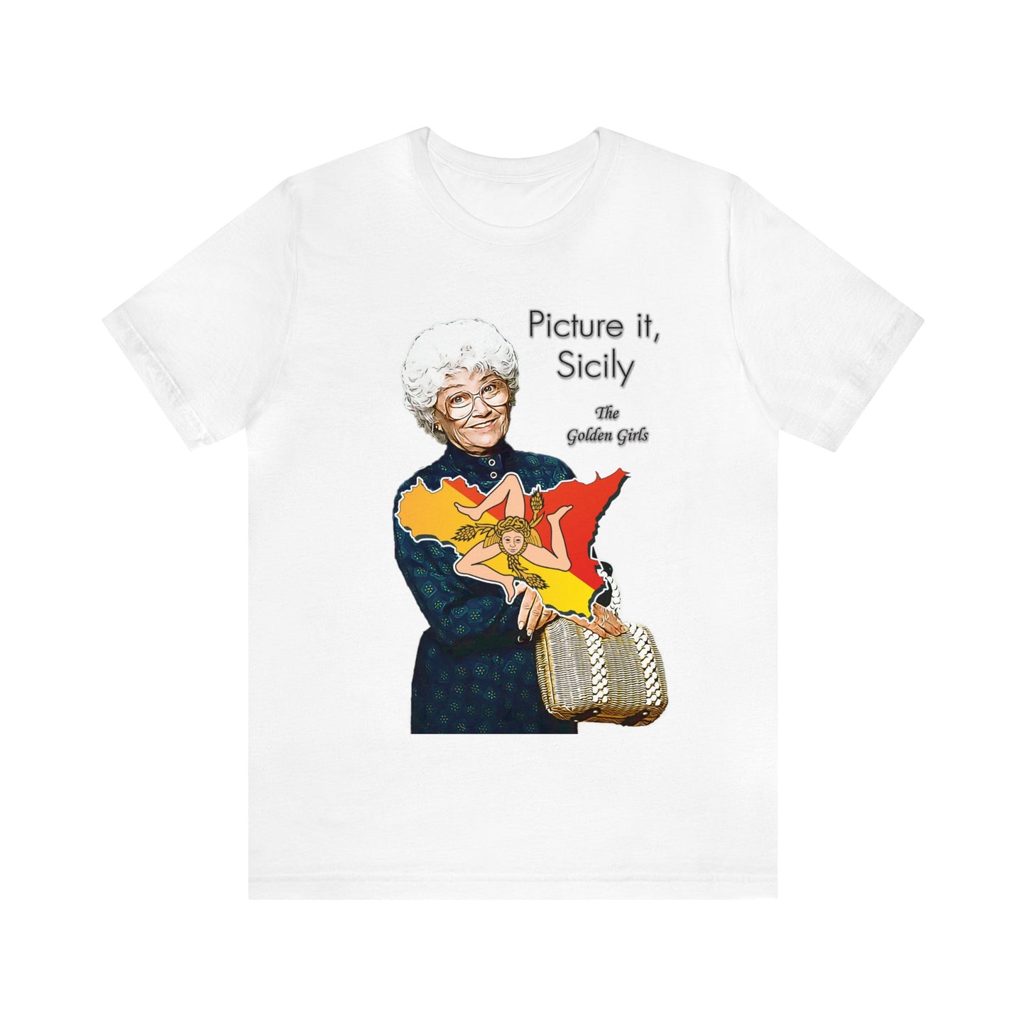 Picture It, Sicily 1922 (with map) - Sophia Petrillo - Unisex Jersey Short Sleeve Tee