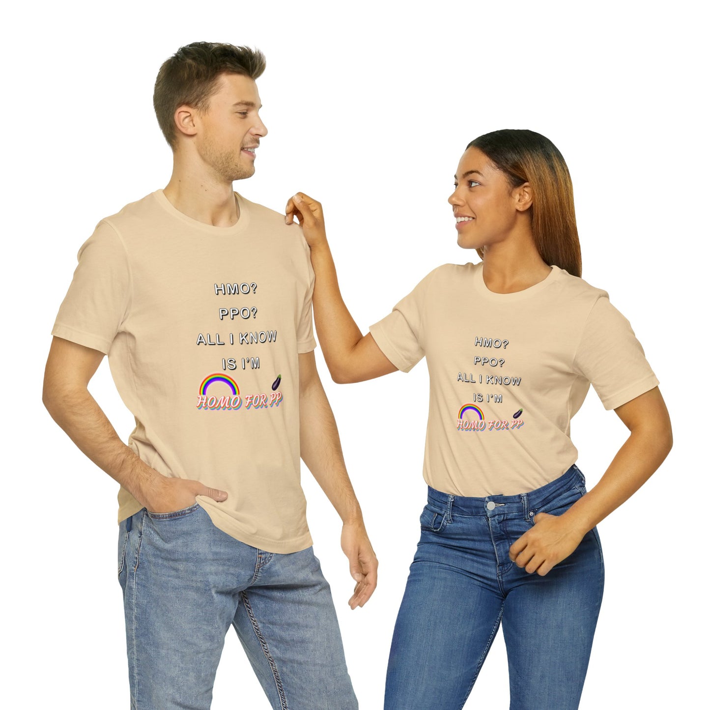 Homo for PP - HMO? PPO? - Unisex Jersey Short Sleeve Tee