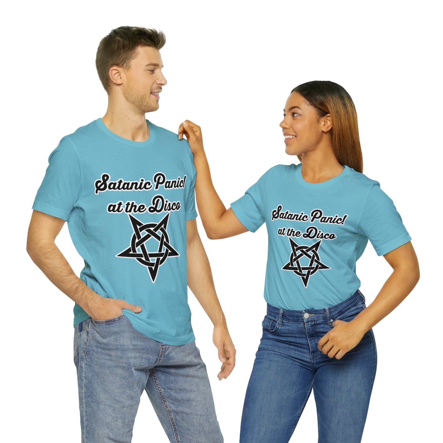 Satanic Panic! At The Disco - Parody - Unisex Jersey Short Sleeve Tee