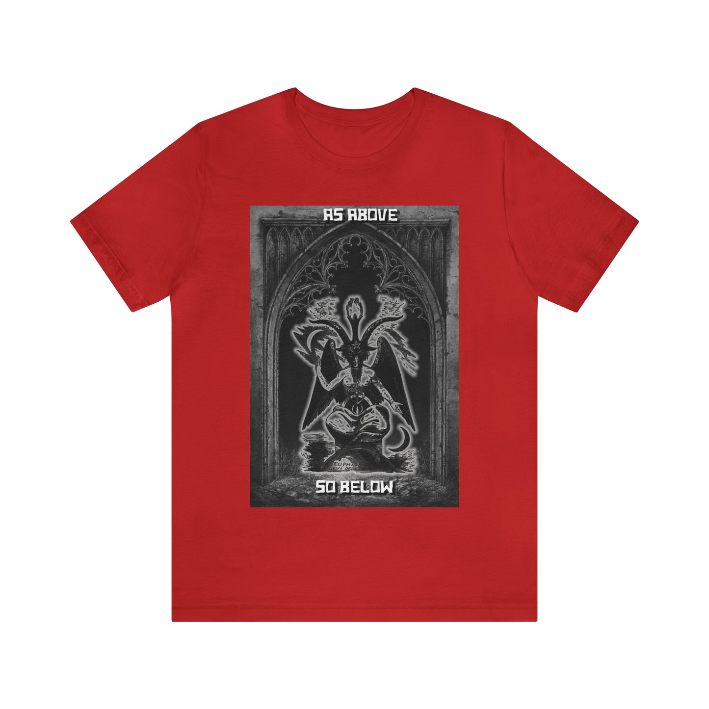 Baphomet - As Above So Below - Unisex Jersey Short Sleeve Tee