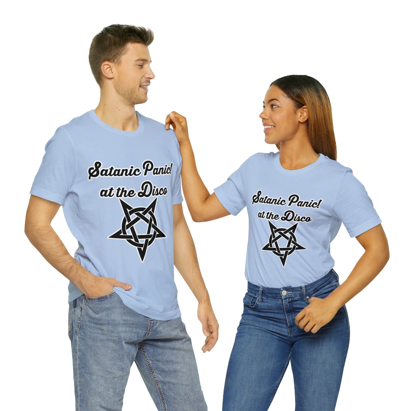 Satanic Panic! At The Disco - Parody - Unisex Jersey Short Sleeve Tee