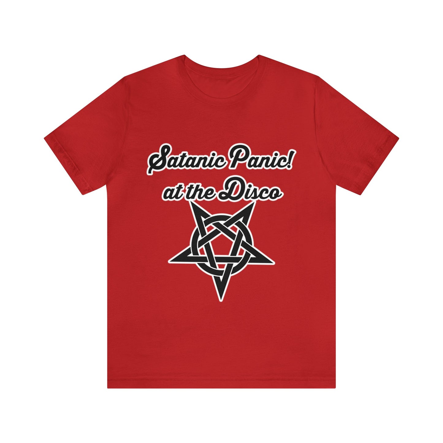Satanic Panic! At The Disco - Parody - Unisex Jersey Short Sleeve Tee