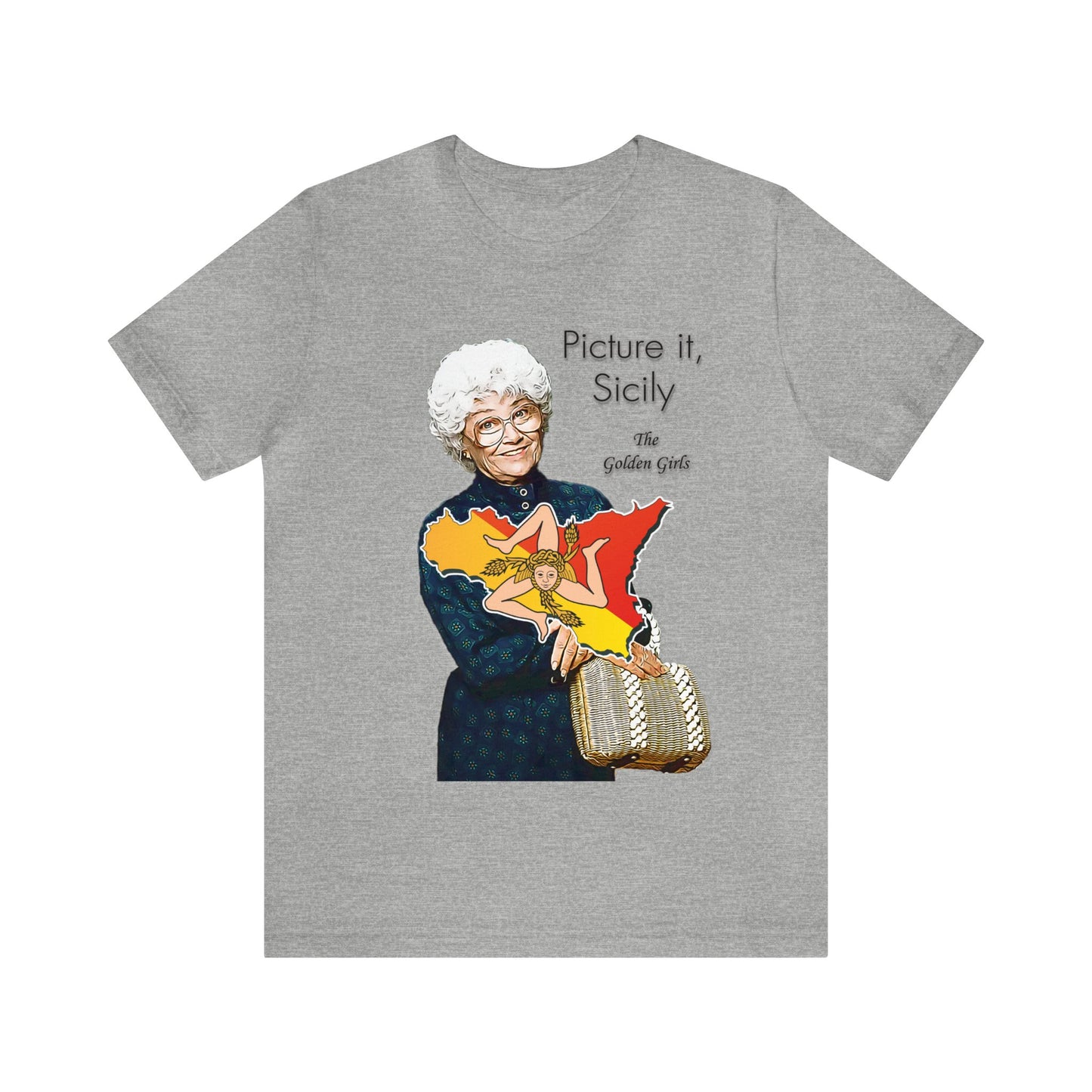 Picture It, Sicily 1922 (with map) - Sophia Petrillo - Unisex Jersey Short Sleeve Tee