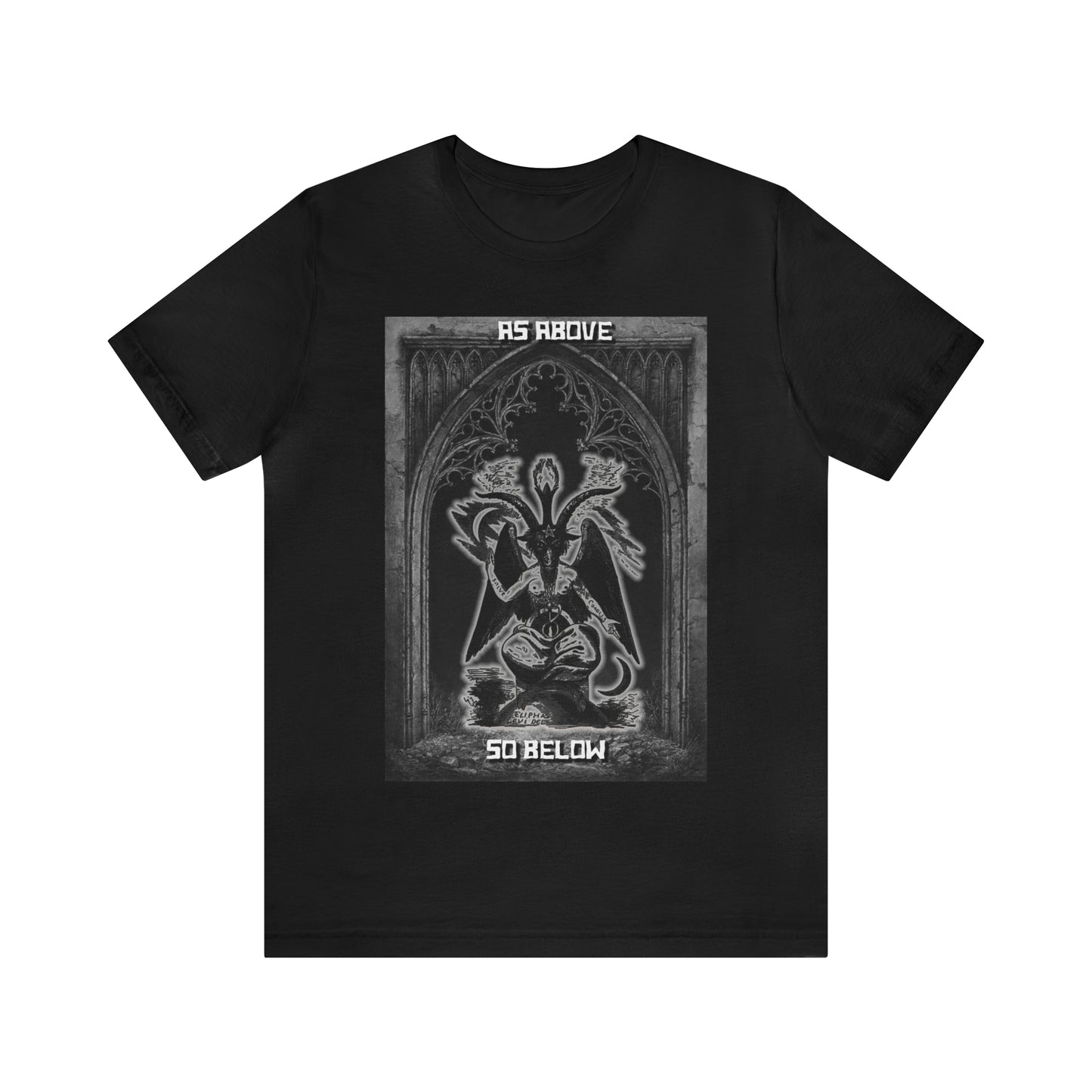 Baphomet - As Above So Below - Unisex Jersey Short Sleeve Tee
