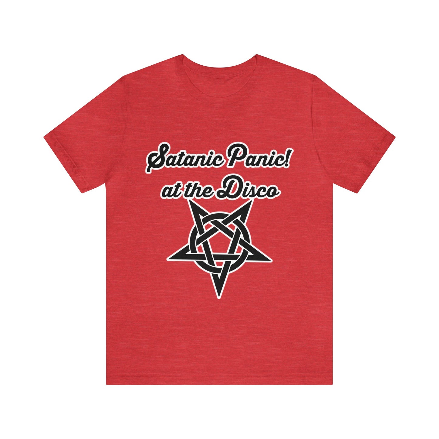 Satanic Panic! At The Disco - Parody - Unisex Jersey Short Sleeve Tee