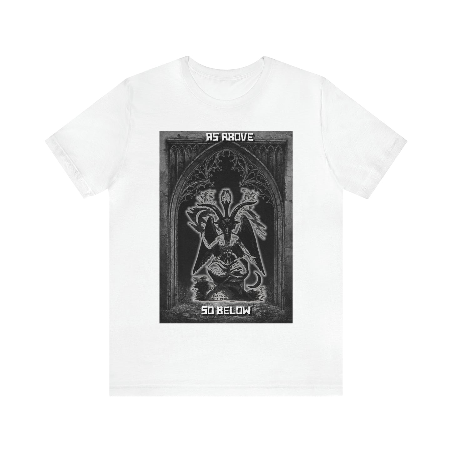 Baphomet - As Above So Below - Unisex Jersey Short Sleeve Tee