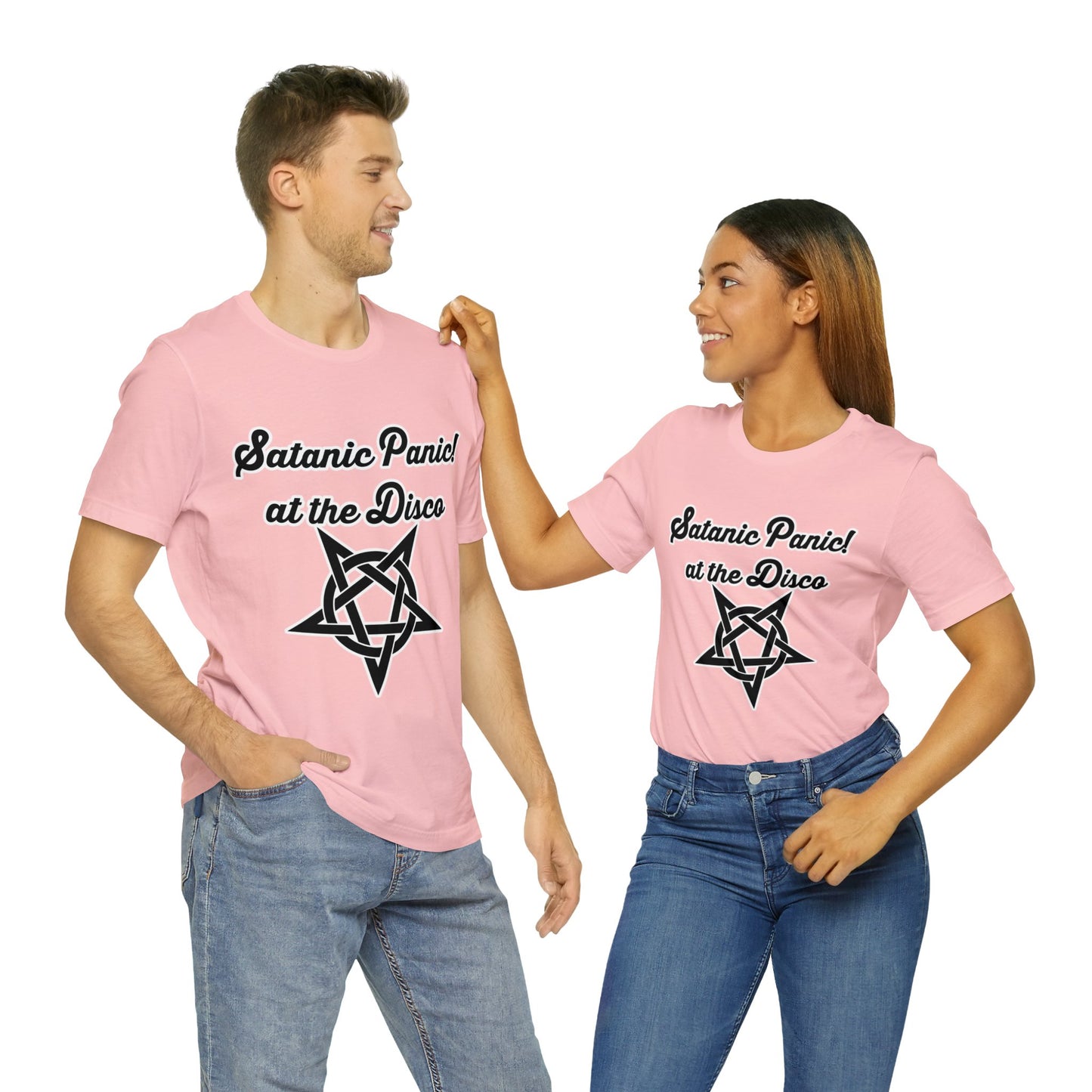 Satanic Panic! At The Disco - Parody - Unisex Jersey Short Sleeve Tee