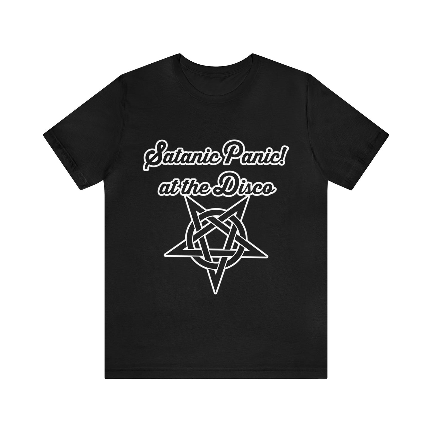 Satanic Panic! At The Disco - Parody - Unisex Jersey Short Sleeve Tee
