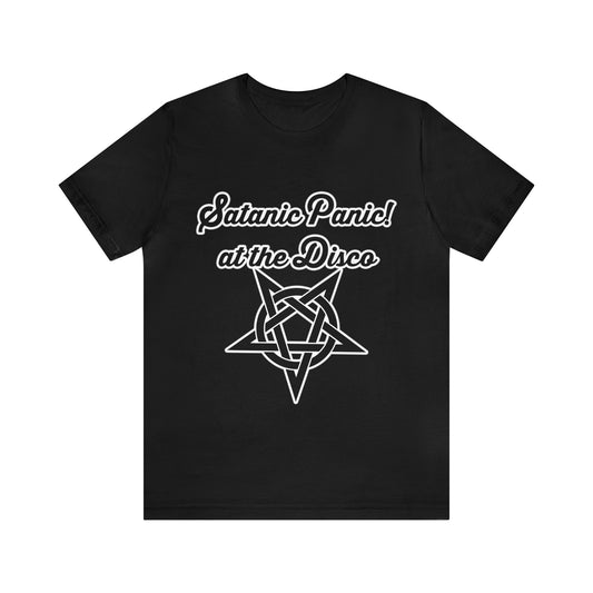 Satanic Panic! At The Disco - Parody - Unisex Jersey Short Sleeve Tee