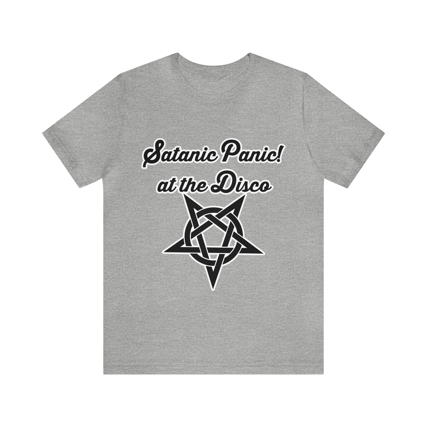 Satanic Panic! At The Disco - Parody - Unisex Jersey Short Sleeve Tee