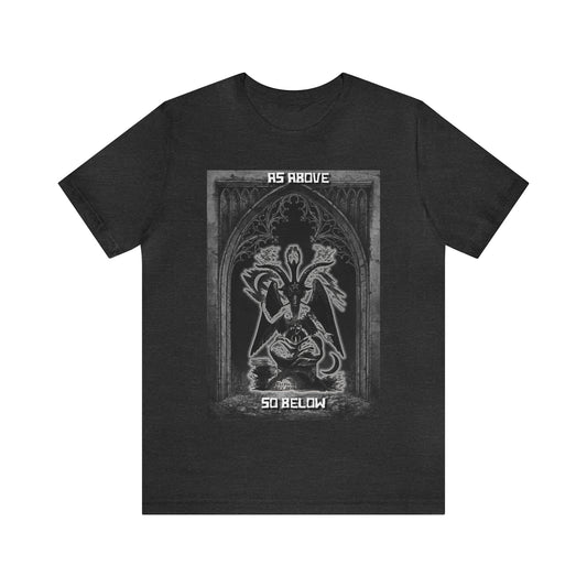 Baphomet - As Above So Below - Unisex Jersey Short Sleeve Tee