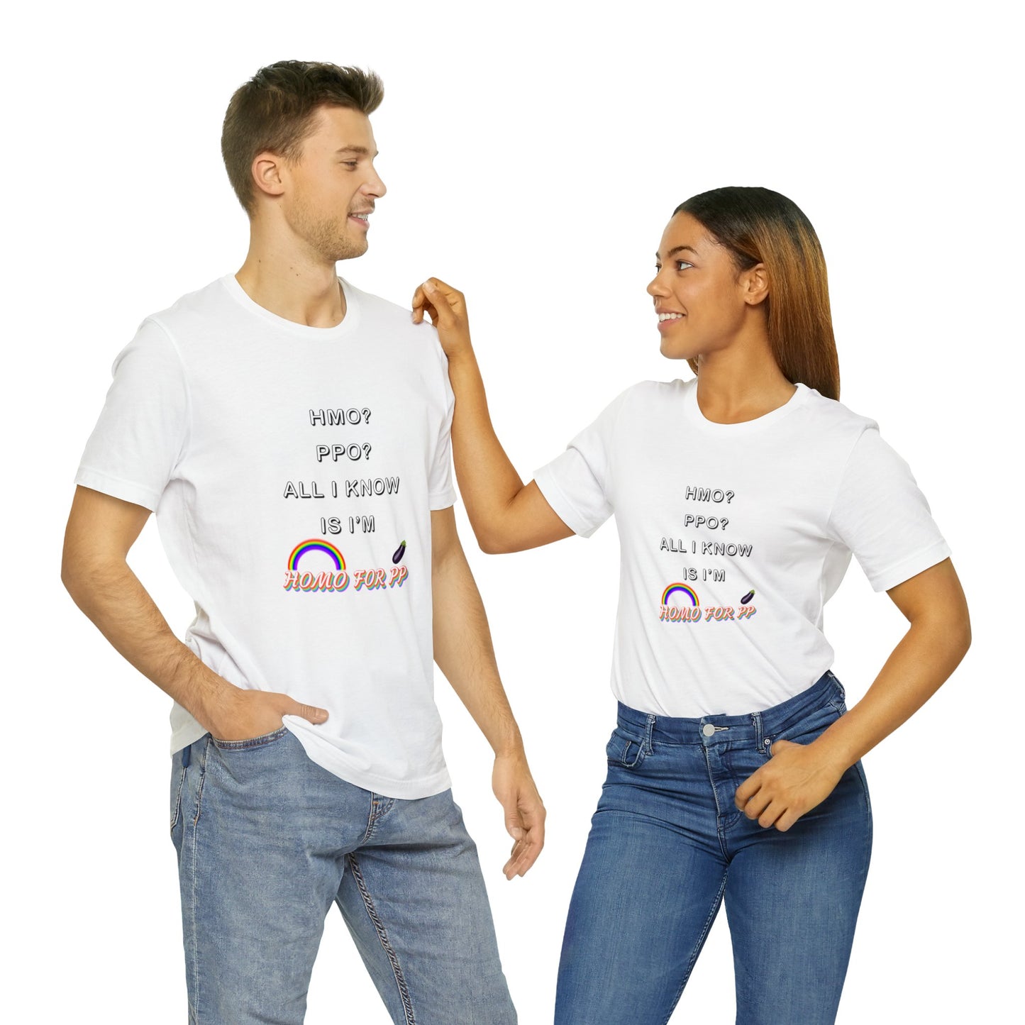 Homo for PP - HMO? PPO? - Unisex Jersey Short Sleeve Tee