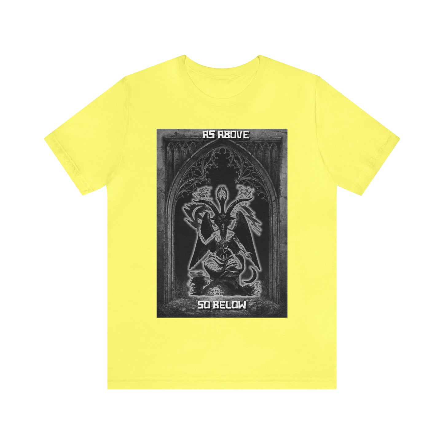 Baphomet - As Above So Below - Unisex Jersey Short Sleeve Tee