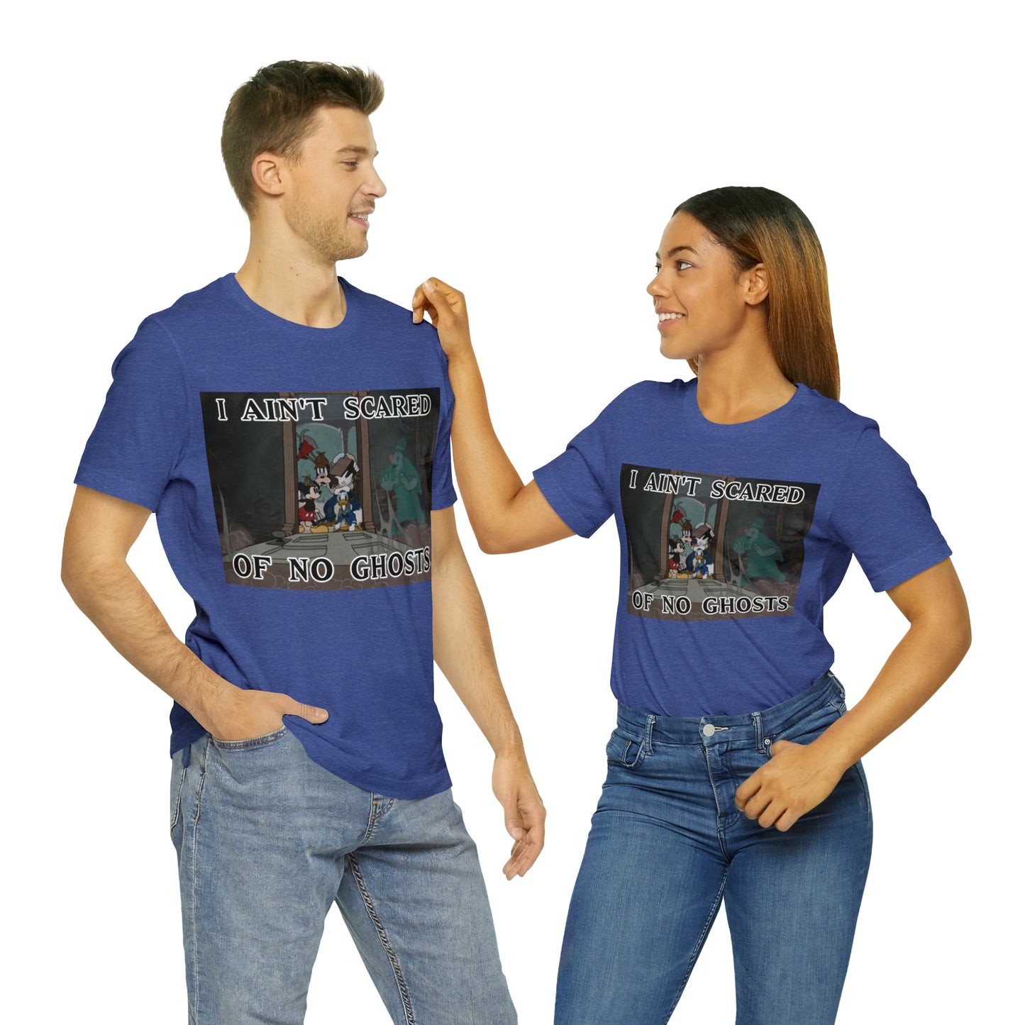 I Ain't Scared of No Ghosts - Lonesome Ghosts Disney Inspired -  Unisex Jersey Short Sleeve Tee
