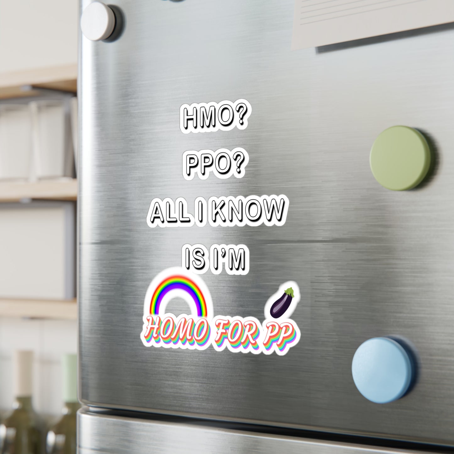 Homo for PP - HMO? PPO? - Kiss-Cut Vinyl Decals