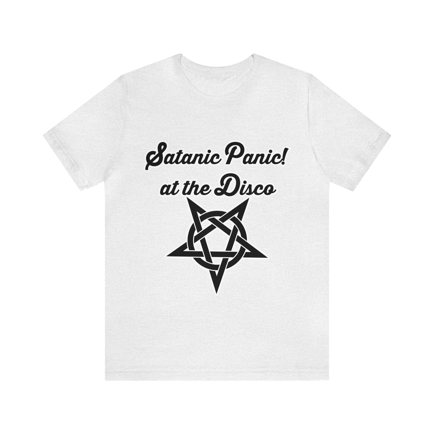 Satanic Panic! At The Disco - Parody - Unisex Jersey Short Sleeve Tee