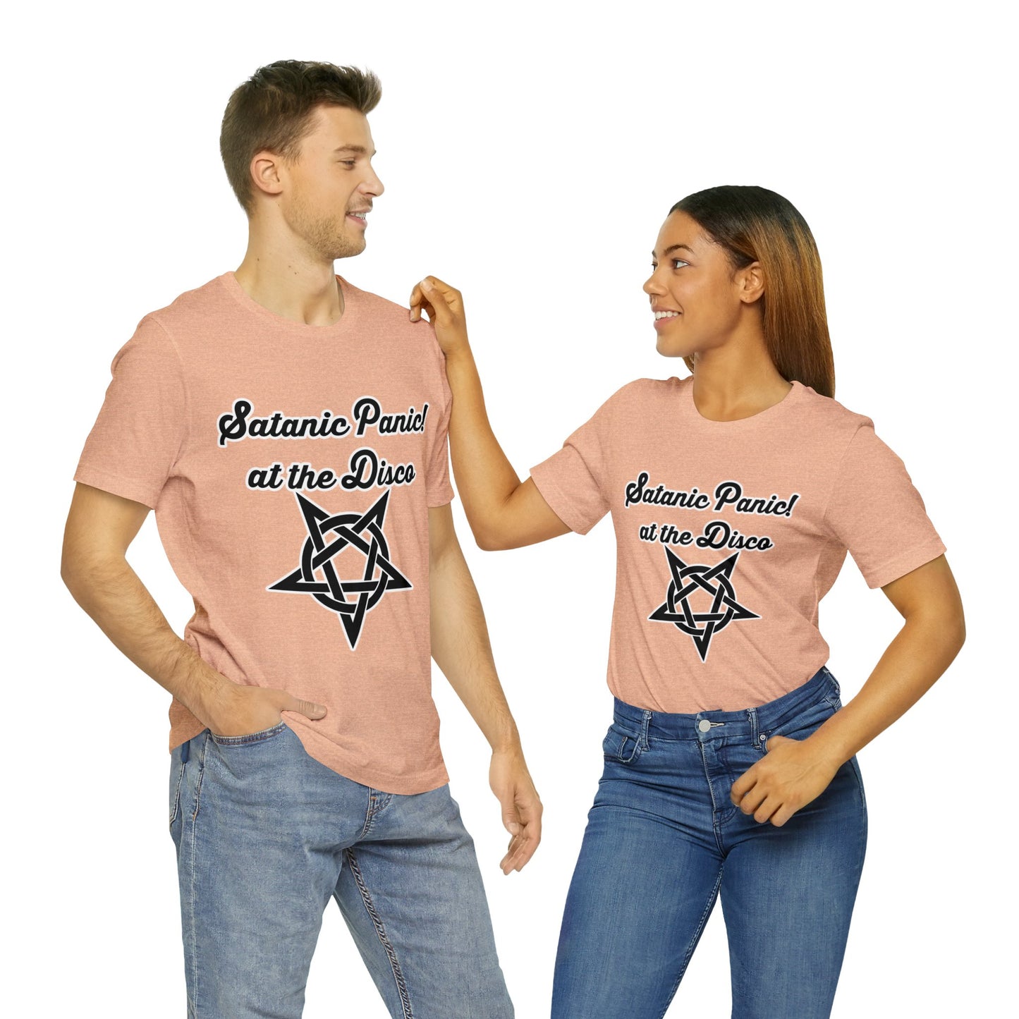 Satanic Panic! At The Disco - Parody - Unisex Jersey Short Sleeve Tee