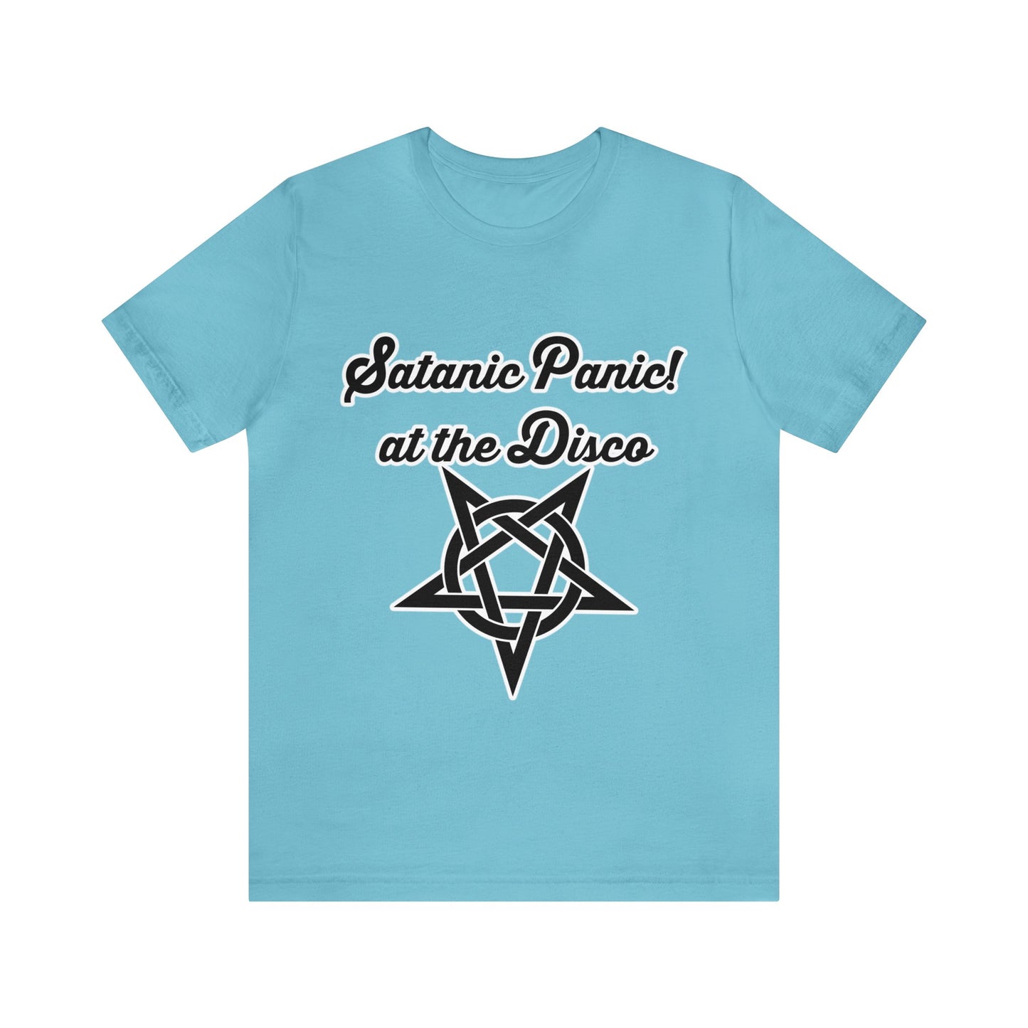 Satanic Panic! At The Disco - Parody - Unisex Jersey Short Sleeve Tee
