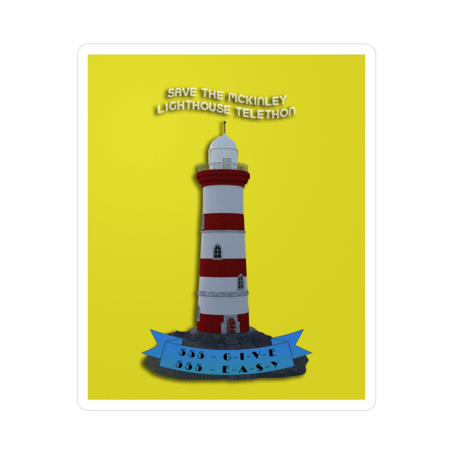 Save The McKinley Lighthouse Telethon - The Golden Girls - Kiss-Cut Vinyl Decals