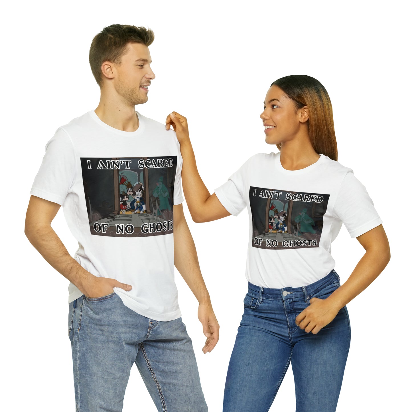I Ain't Scared of No Ghosts - Lonesome Ghosts Disney Inspired -  Unisex Jersey Short Sleeve Tee