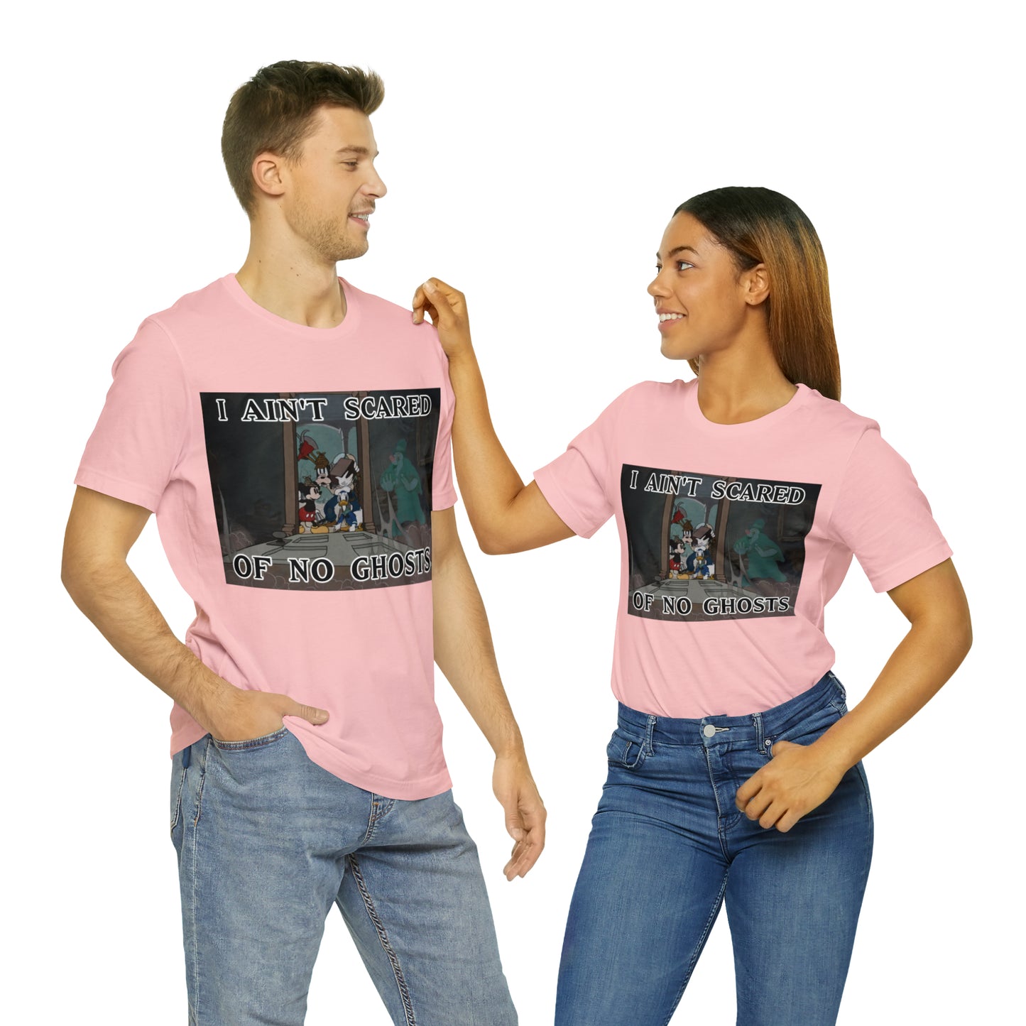 I Ain't Scared of No Ghosts - Lonesome Ghosts Disney Inspired -  Unisex Jersey Short Sleeve Tee