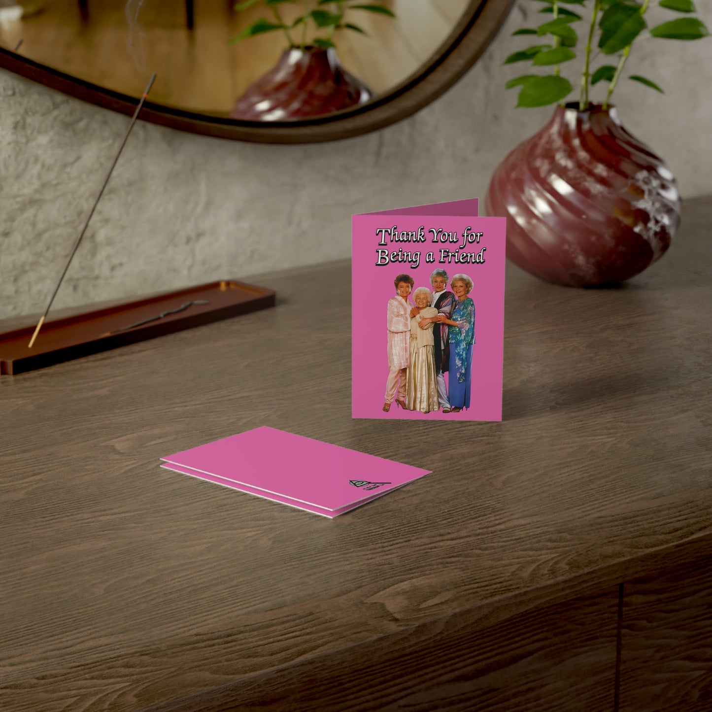 Thank You for Being a Friend Greeting Card (Pink) - The Golden Girls - (1, 10, 30, and 50pcs)
