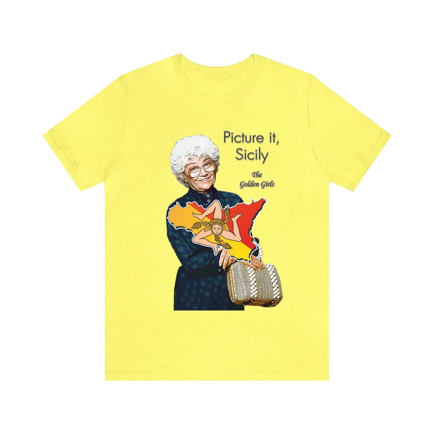Picture It, Sicily 1922 (with map) - Sophia Petrillo - Unisex Jersey Short Sleeve Tee