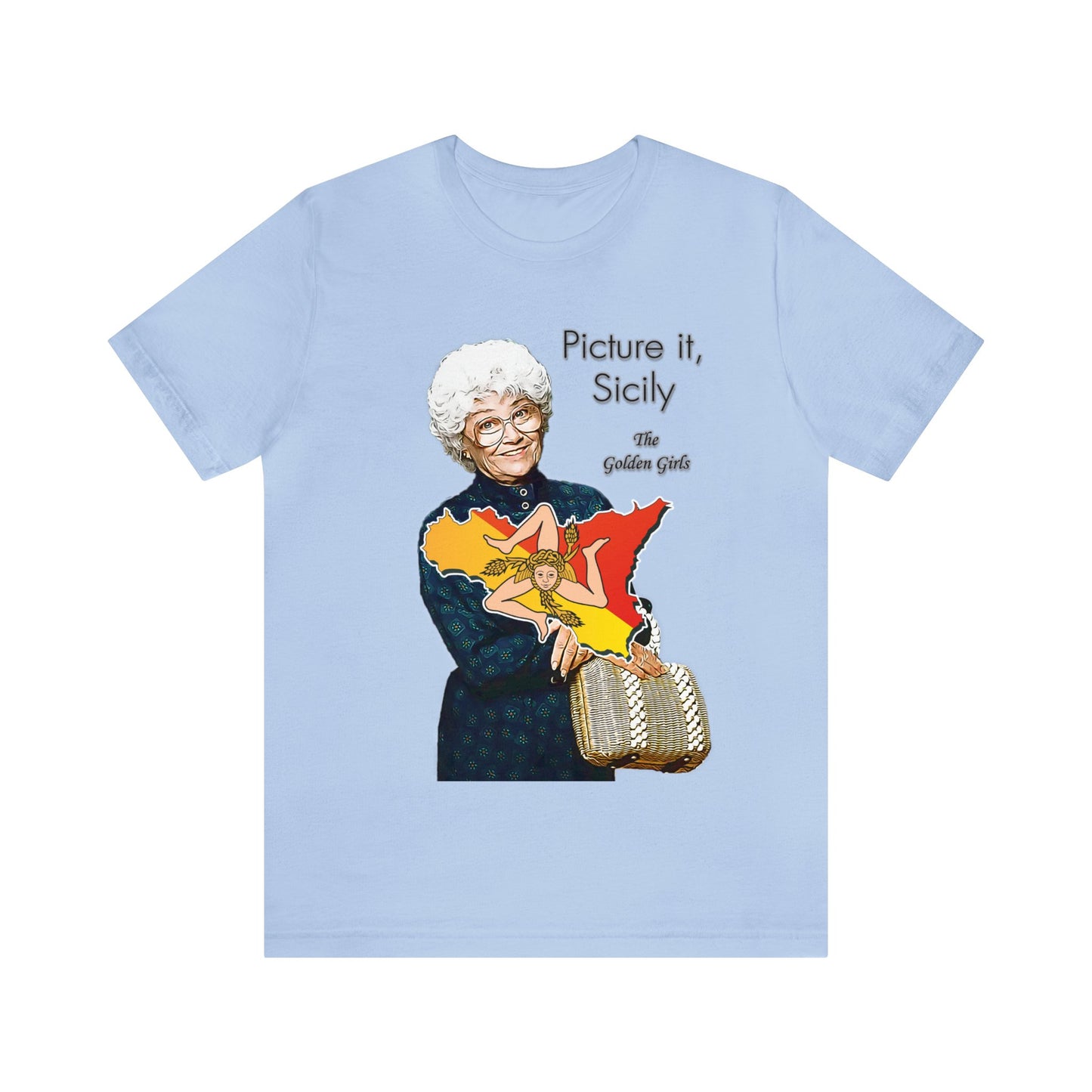 Picture It, Sicily 1922 (with map) - Sophia Petrillo - Unisex Jersey Short Sleeve Tee