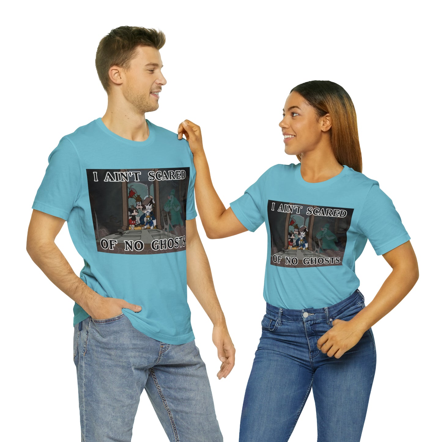 I Ain't Scared of No Ghosts - Lonesome Ghosts Disney Inspired -  Unisex Jersey Short Sleeve Tee