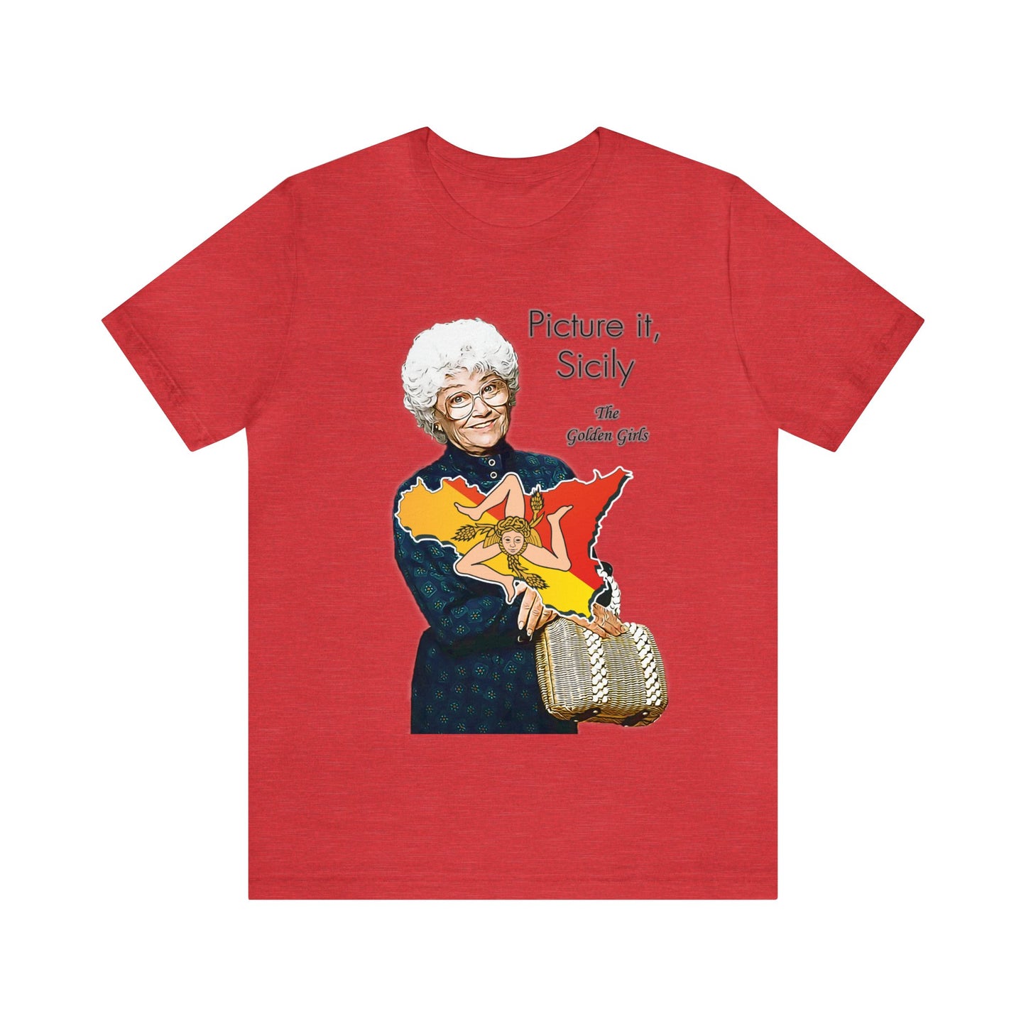 Picture It, Sicily 1922 (with map) - Sophia Petrillo - Unisex Jersey Short Sleeve Tee