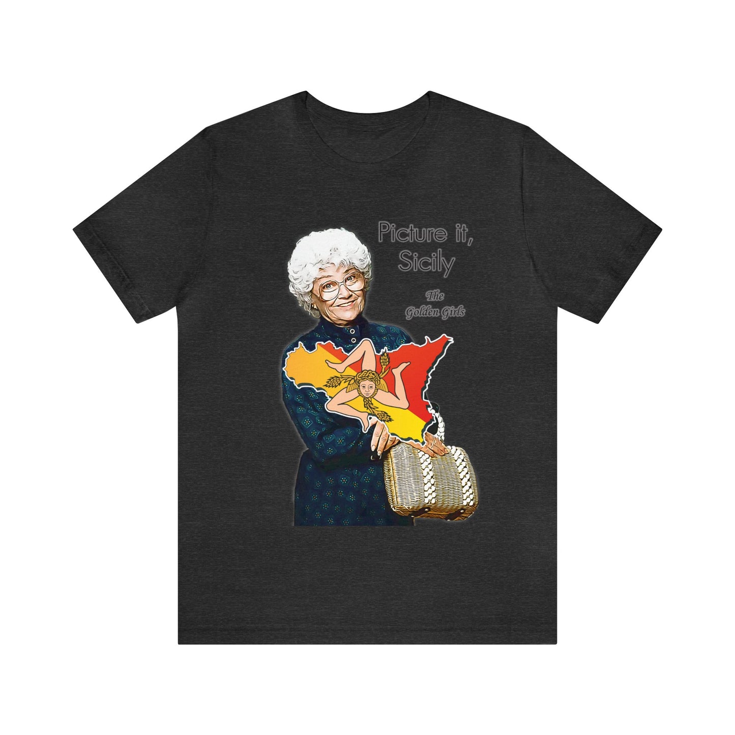 Picture It, Sicily 1922 (with map) - Sophia Petrillo - Unisex Jersey Short Sleeve Tee