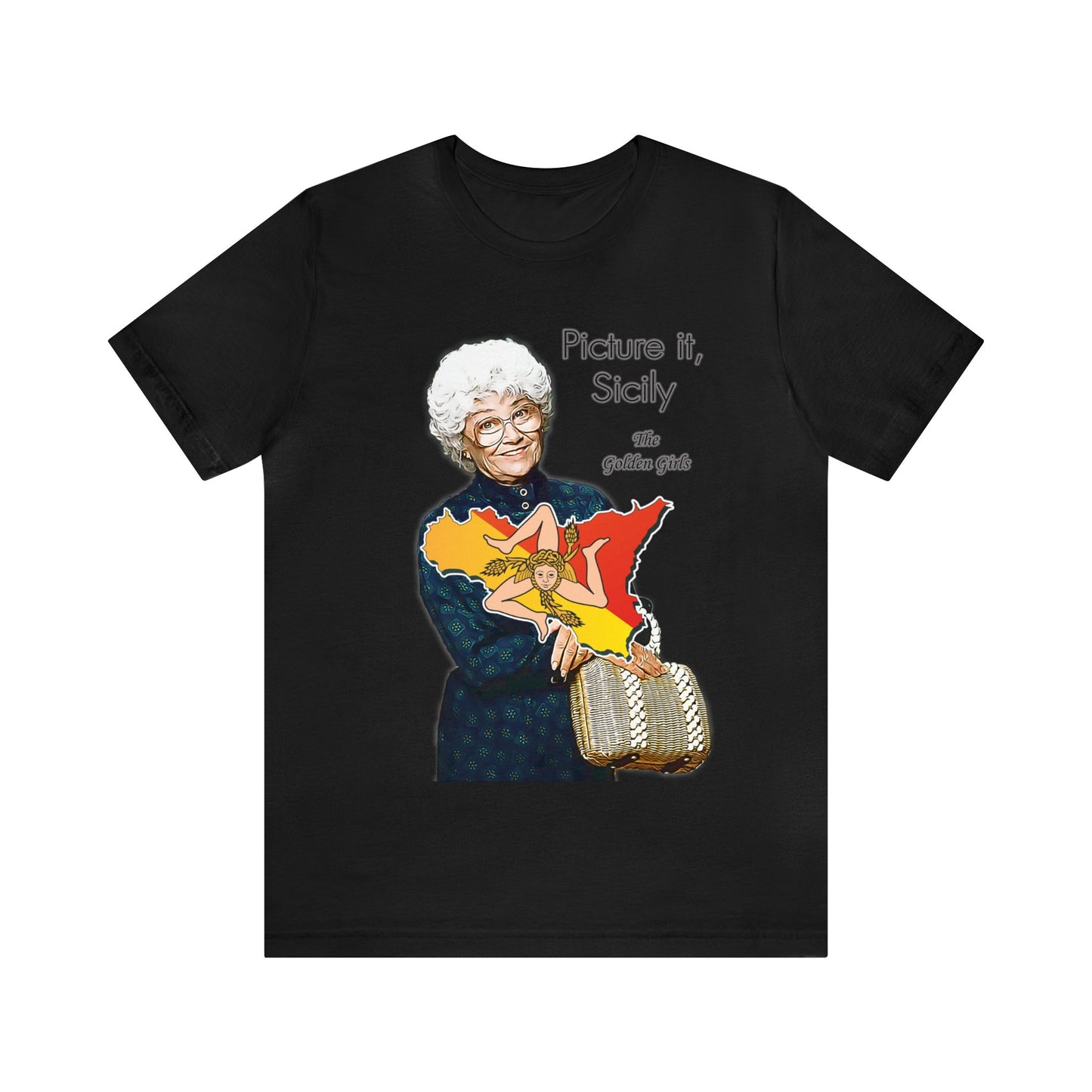 Picture It, Sicily 1922 (with map) - Sophia Petrillo - Unisex Jersey Short Sleeve Tee