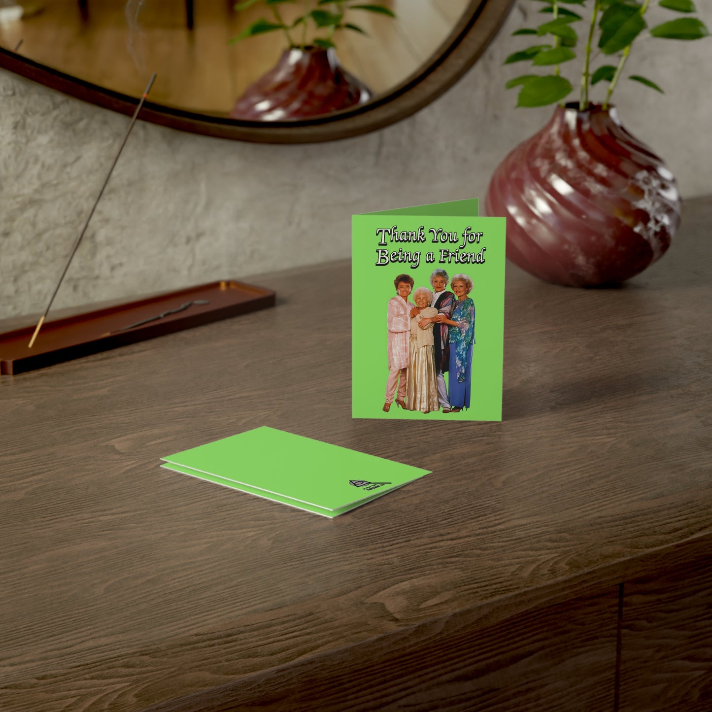 Thank You for Being a Friend Greeting Card (Green) - The Golden Girls - (1, 10, 30, and 50pcs)