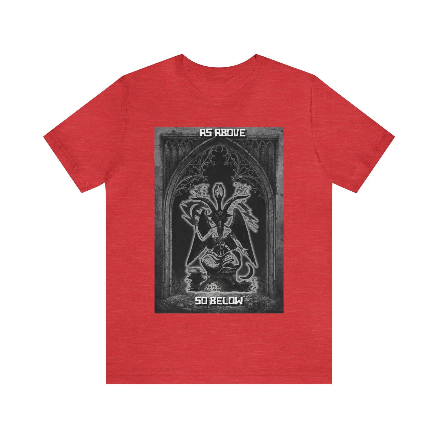 Baphomet - As Above So Below - Unisex Jersey Short Sleeve Tee