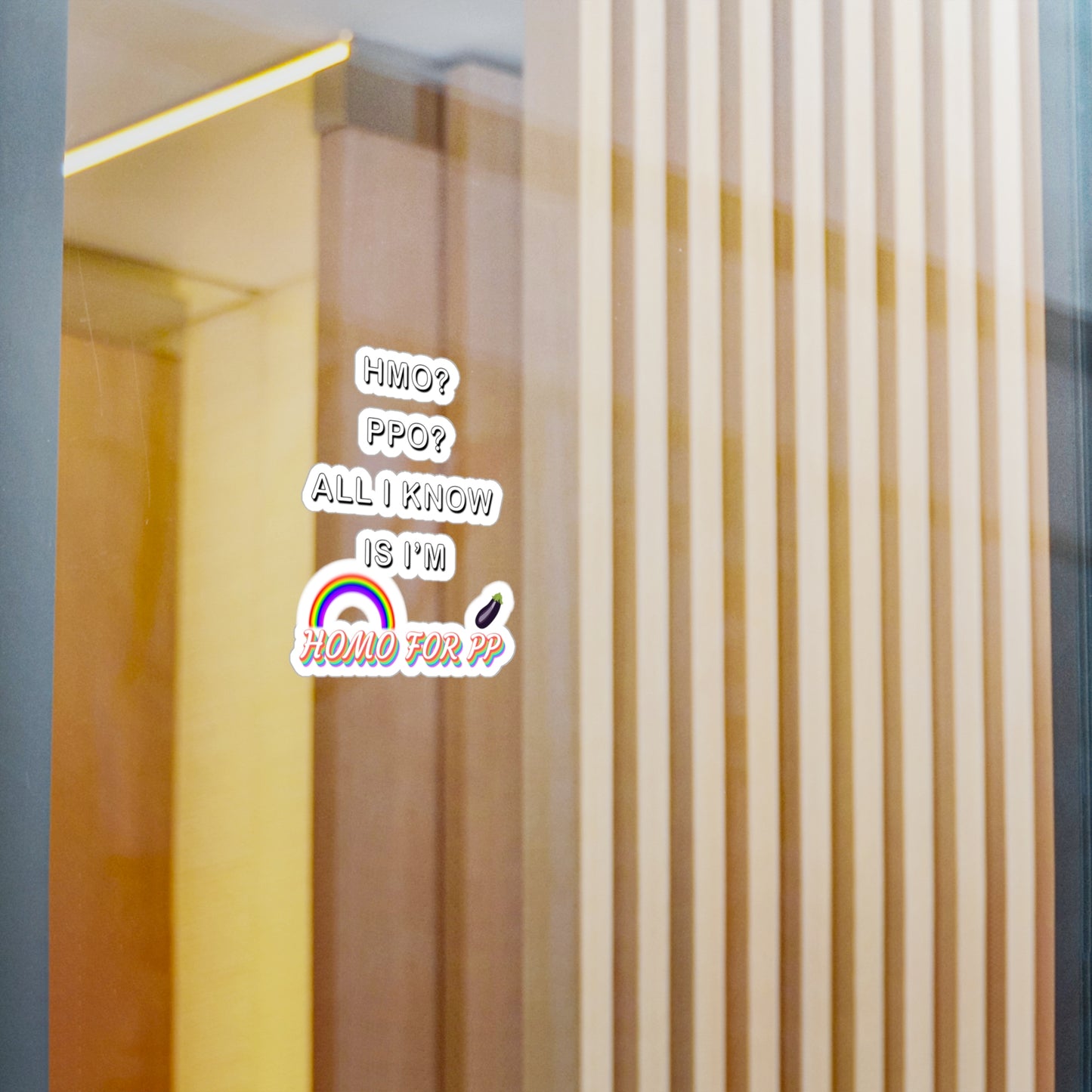 Homo for PP - HMO? PPO? - Kiss-Cut Vinyl Decals