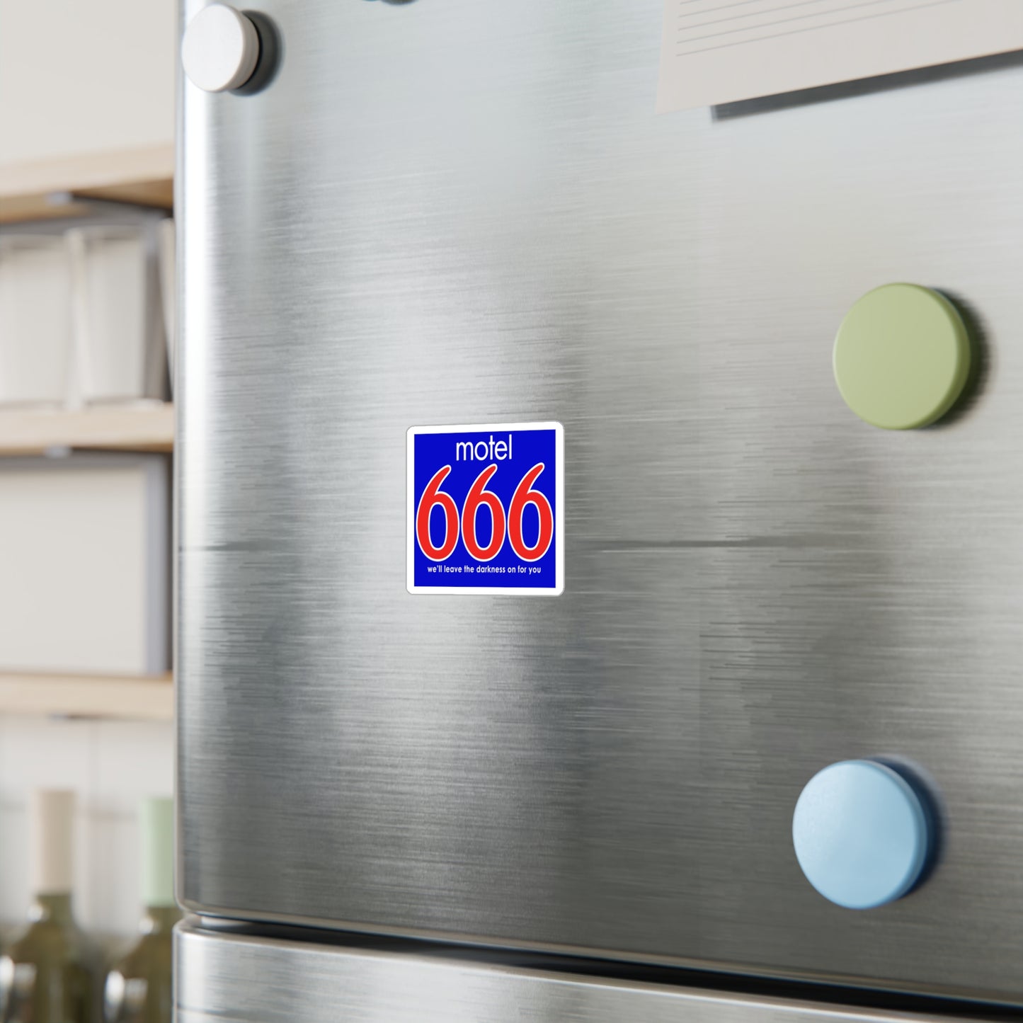Motel 666 - We'll Leave The Darkness on for You - Motel 6 parody - Kiss-Cut Vinyl Decals