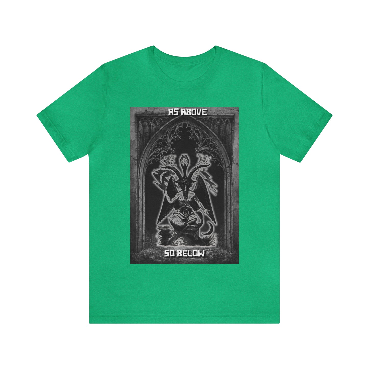 Baphomet - As Above So Below - Unisex Jersey Short Sleeve Tee