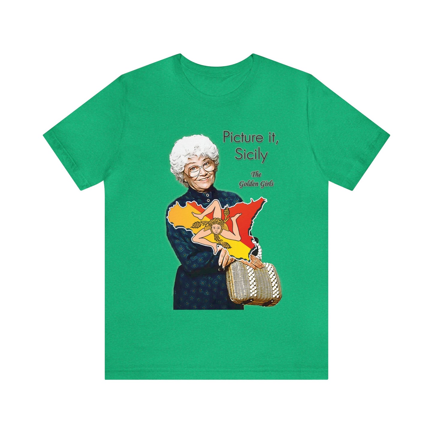 Picture It, Sicily 1922 (with map) - Sophia Petrillo - Unisex Jersey Short Sleeve Tee