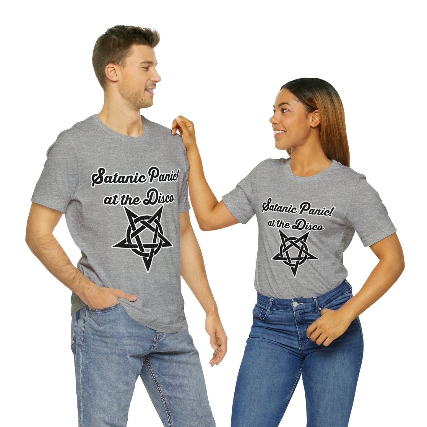Satanic Panic! At The Disco - Parody - Unisex Jersey Short Sleeve Tee