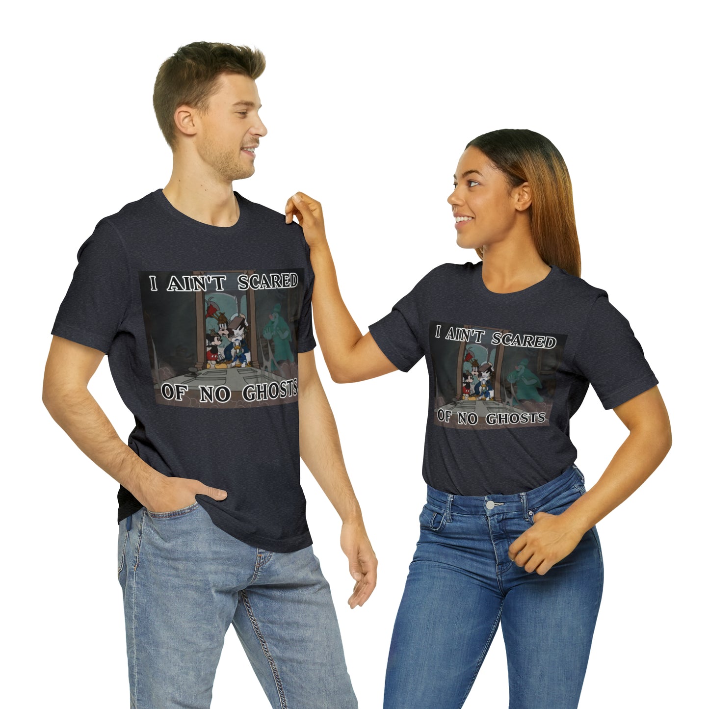 I Ain't Scared of No Ghosts - Lonesome Ghosts Disney Inspired -  Unisex Jersey Short Sleeve Tee