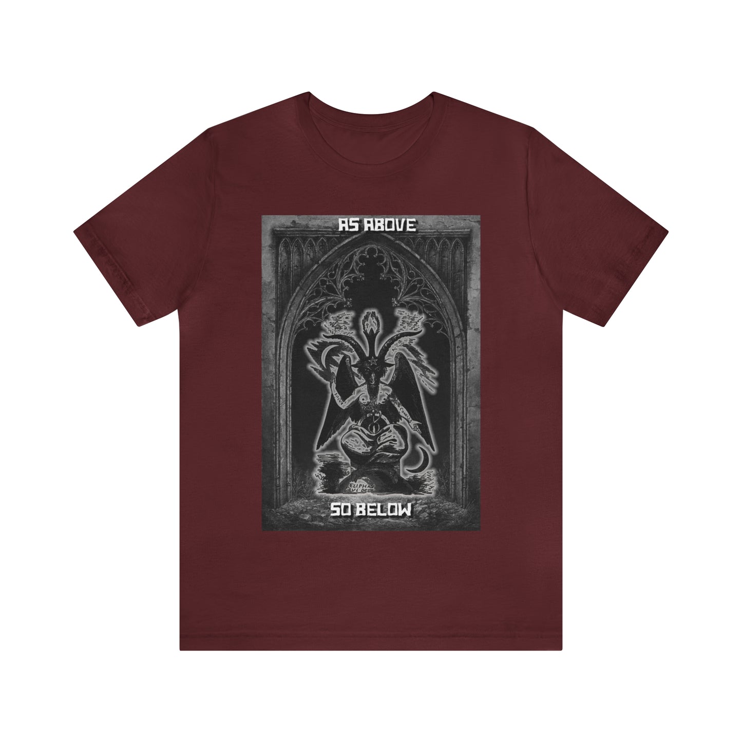Baphomet - As Above So Below - Unisex Jersey Short Sleeve Tee