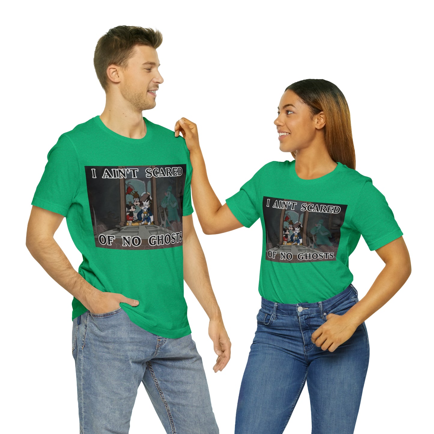 I Ain't Scared of No Ghosts - Lonesome Ghosts Disney Inspired -  Unisex Jersey Short Sleeve Tee