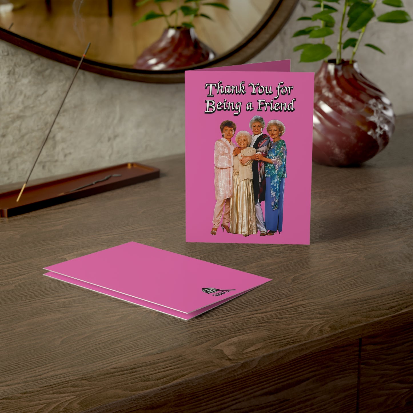 Thank You for Being a Friend Greeting Card (Pink) - The Golden Girls - (1, 10, 30, and 50pcs)